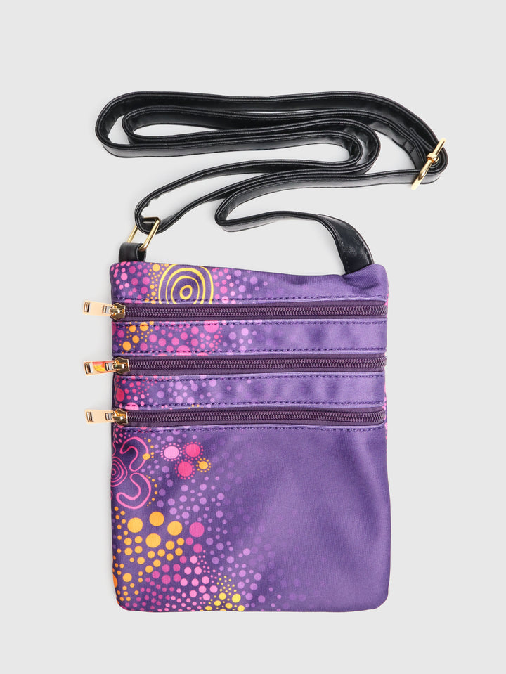 Purple Desert Flower - Crossbody Bag