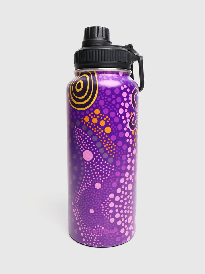 Purple Desert Flower - Vacuum Insulated Water Bottle (Large)