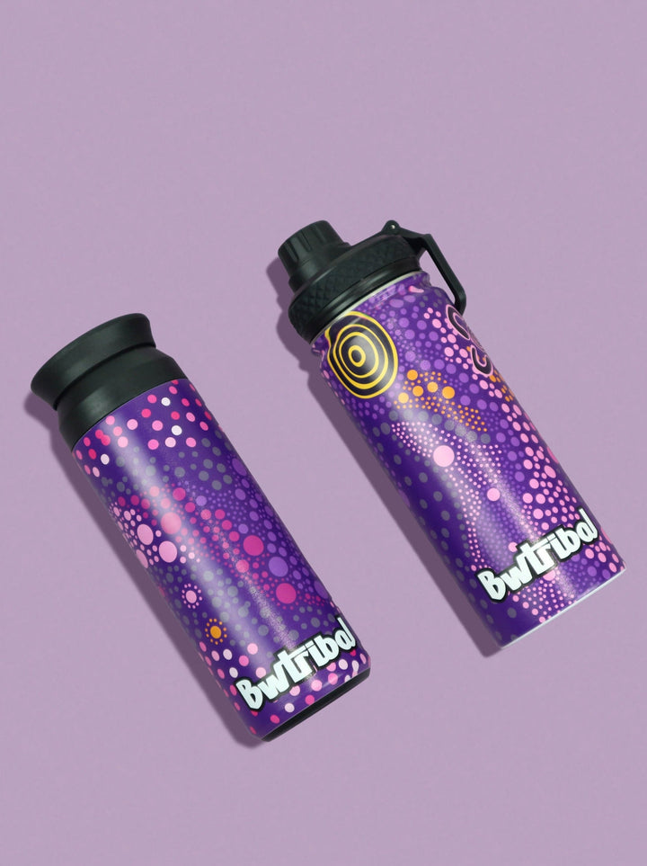 Purple Desert Flower - Insulated Water Bottle