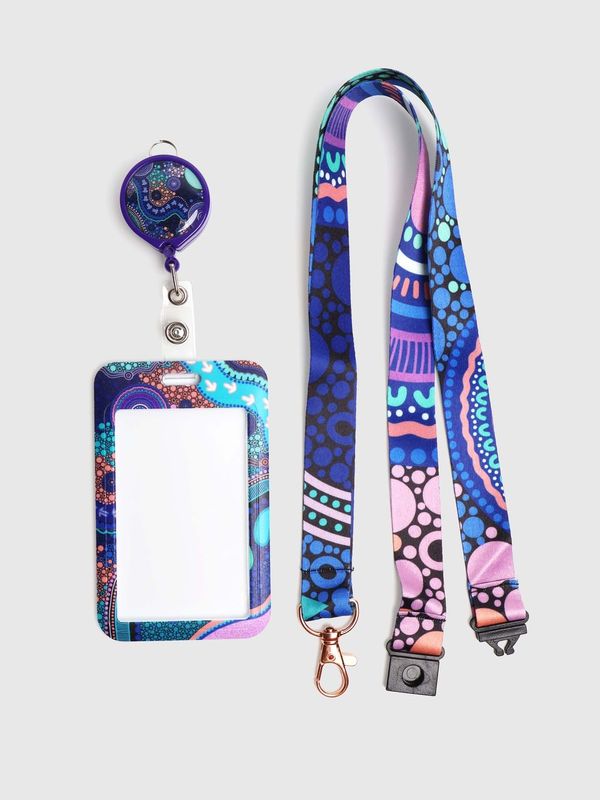 Pathways - ID Card Set with Lanyard and Retractable Holder