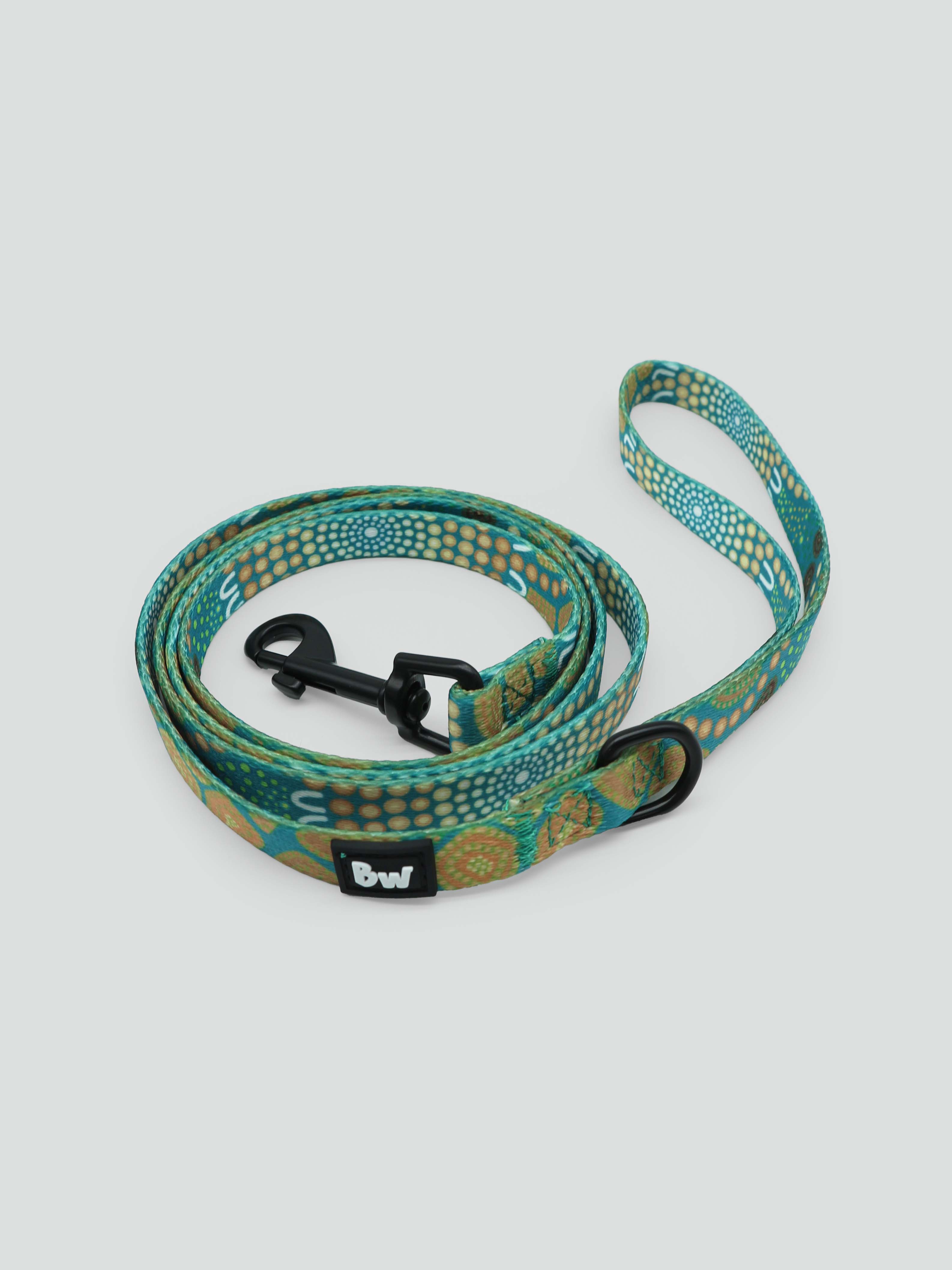 Ripple Effect - Dog Leash with Aboriginal Art – BW Tribal