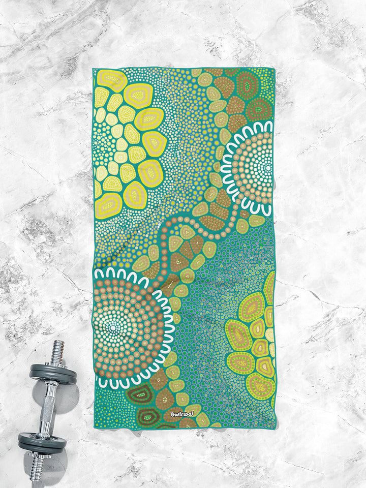 Ripple Effect - Waffle Fabric Gym Towel