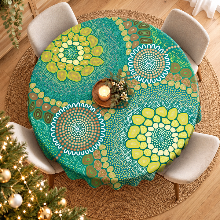 Ripple Effect - Round Tablecloth