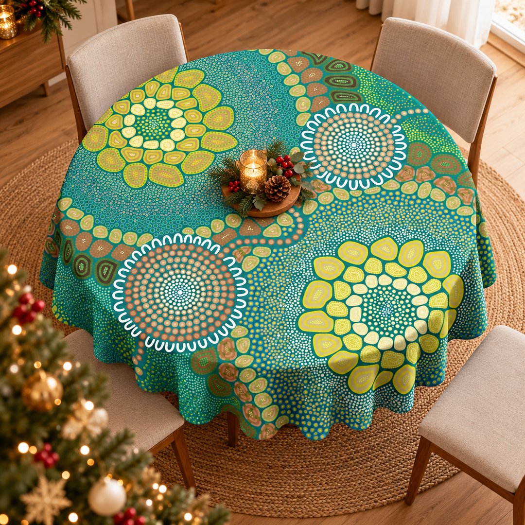 Ripple Effect - Round Tablecloth