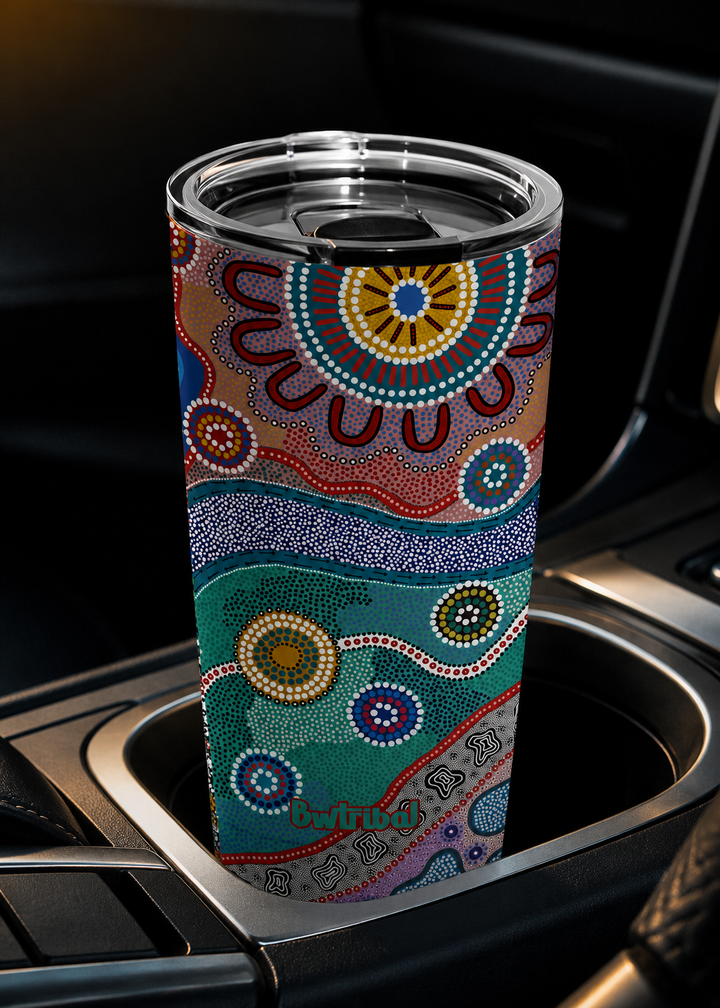 ROCKPOOLS - Vacuum Tumbler (20oz) Insulated with Magnetic Lid