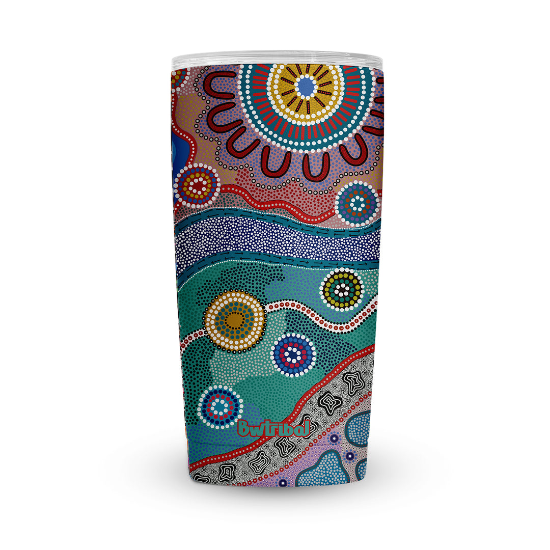 ROCKPOOLS - Vacuum Tumbler (20oz) Insulated with Magnetic Lid