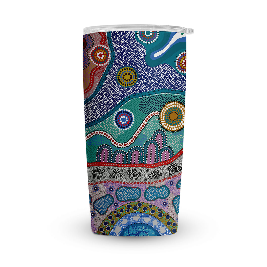 ROCKPOOLS - Vacuum Tumbler (20oz) Insulated with Magnetic Lid