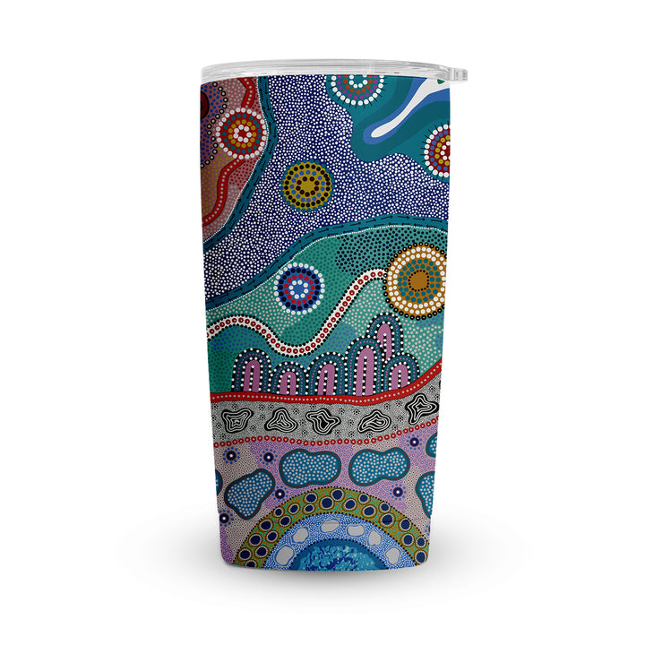 ROCKPOOLS - Vacuum Tumbler (20oz) Insulated with Magnetic Lid