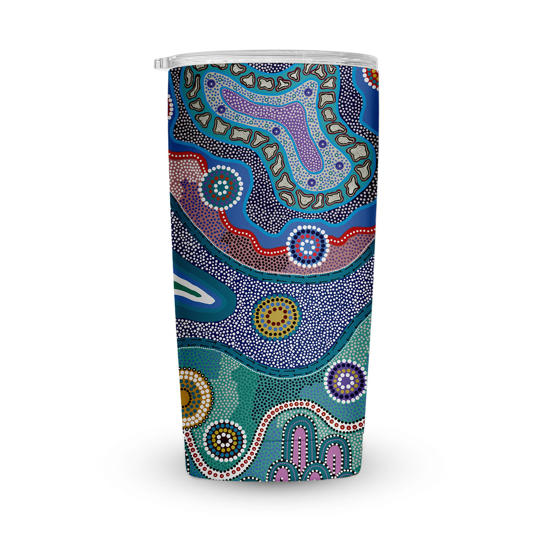 ROCKPOOLS - Vacuum Tumbler (20oz) Insulated with Magnetic Lid
