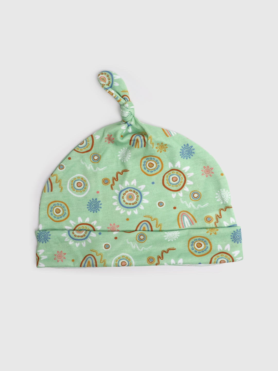 Sand Paintings (Green) - Baby Onesie + Baby Beanie