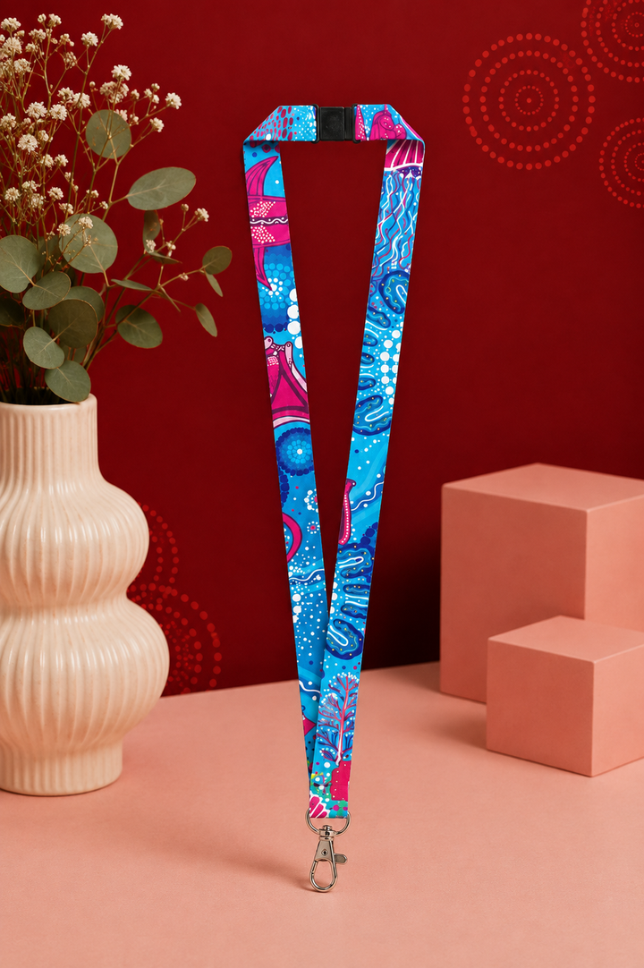 SEA BEAUTY - LANYARD + PHONE CLIP