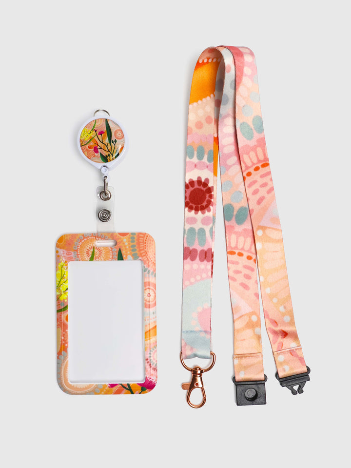 Healing - ID Card Set with Lanyard and Retractable Holder