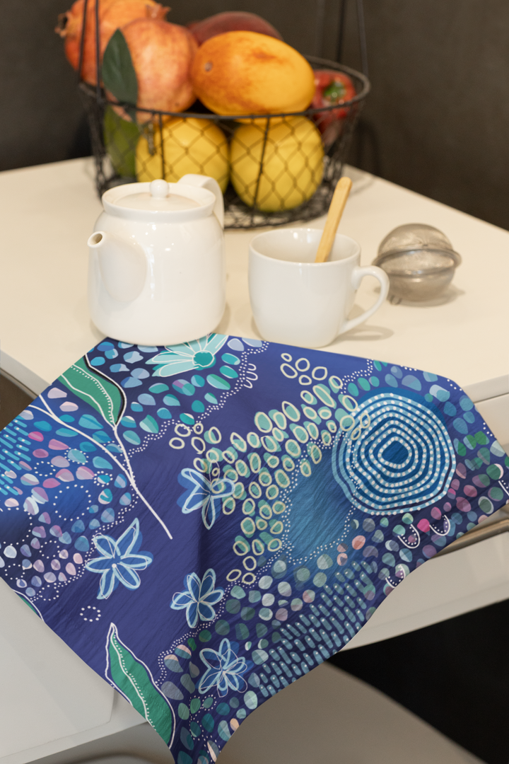 Sacred Water - Cotton Crepe Tea Towel