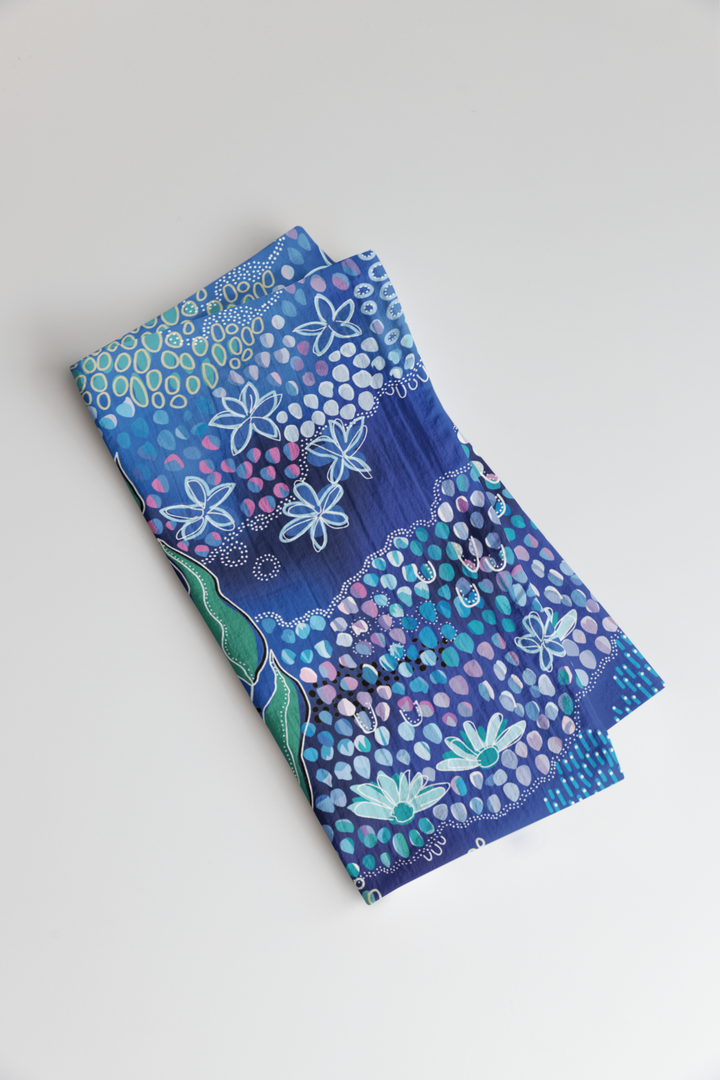 Sacred Water - Cotton Crepe Tea Towel