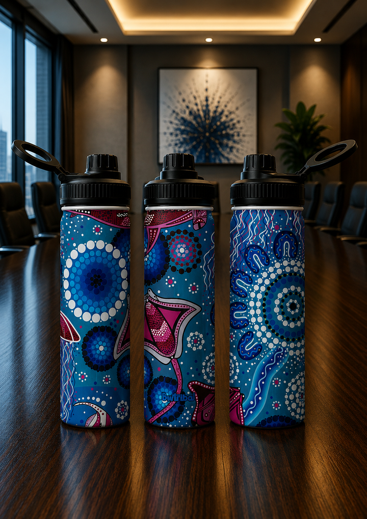 Sea Beauty - Vacuum Insulated Water Bottle (18oz)