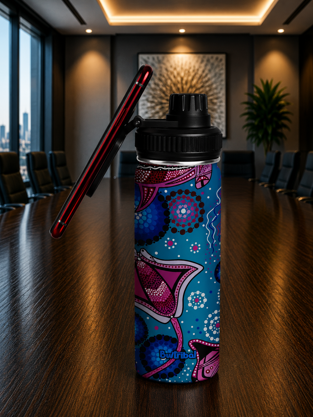 Sea Beauty - Vacuum Insulated Water Bottle (18oz)