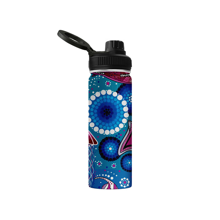 Sea Beauty - Vacuum Insulated Water Bottle (18oz)