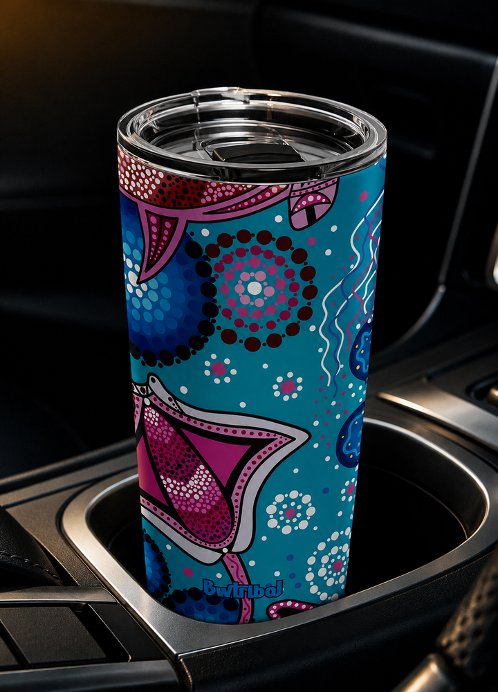 Sea Beauty – Vacuum Tumbler (20oz) Insulated with Magnetic Lid