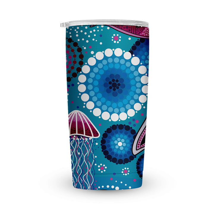 Sea Beauty – Vacuum Tumbler (20oz) Insulated with Magnetic Lid