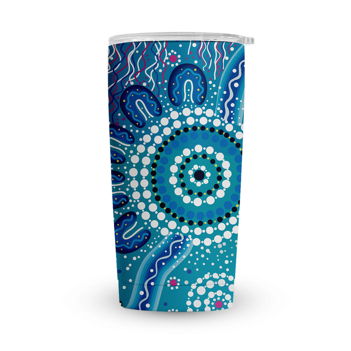 Sea Beauty – Vacuum Tumbler (20oz) Insulated with Magnetic Lid