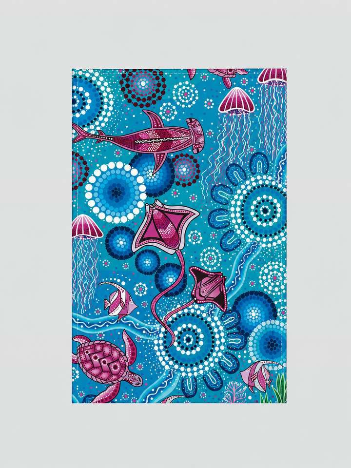 SEA BEAUTY - COTTON CREPE TEA TOWEL