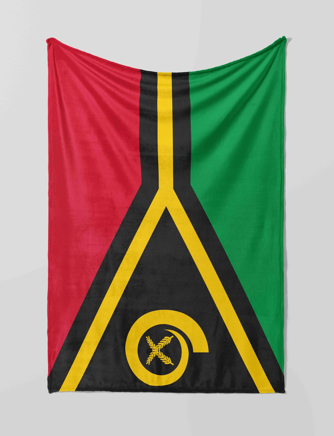 Vanuatu Flag - Throw Rug / Throw Blanket