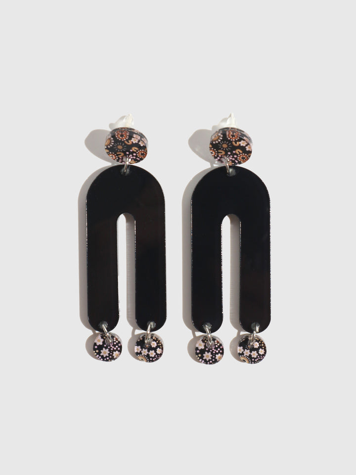 Bush Flower Song - Statement Drop Earrings