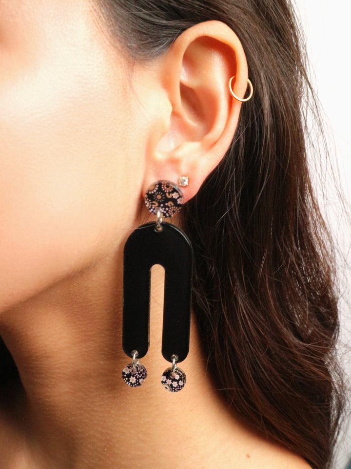 Bush Flower Song - Statement Drop Earrings