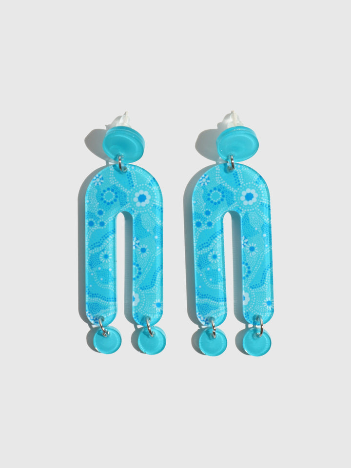 Nadyung (Healing Water) - Statement Drop Earrings