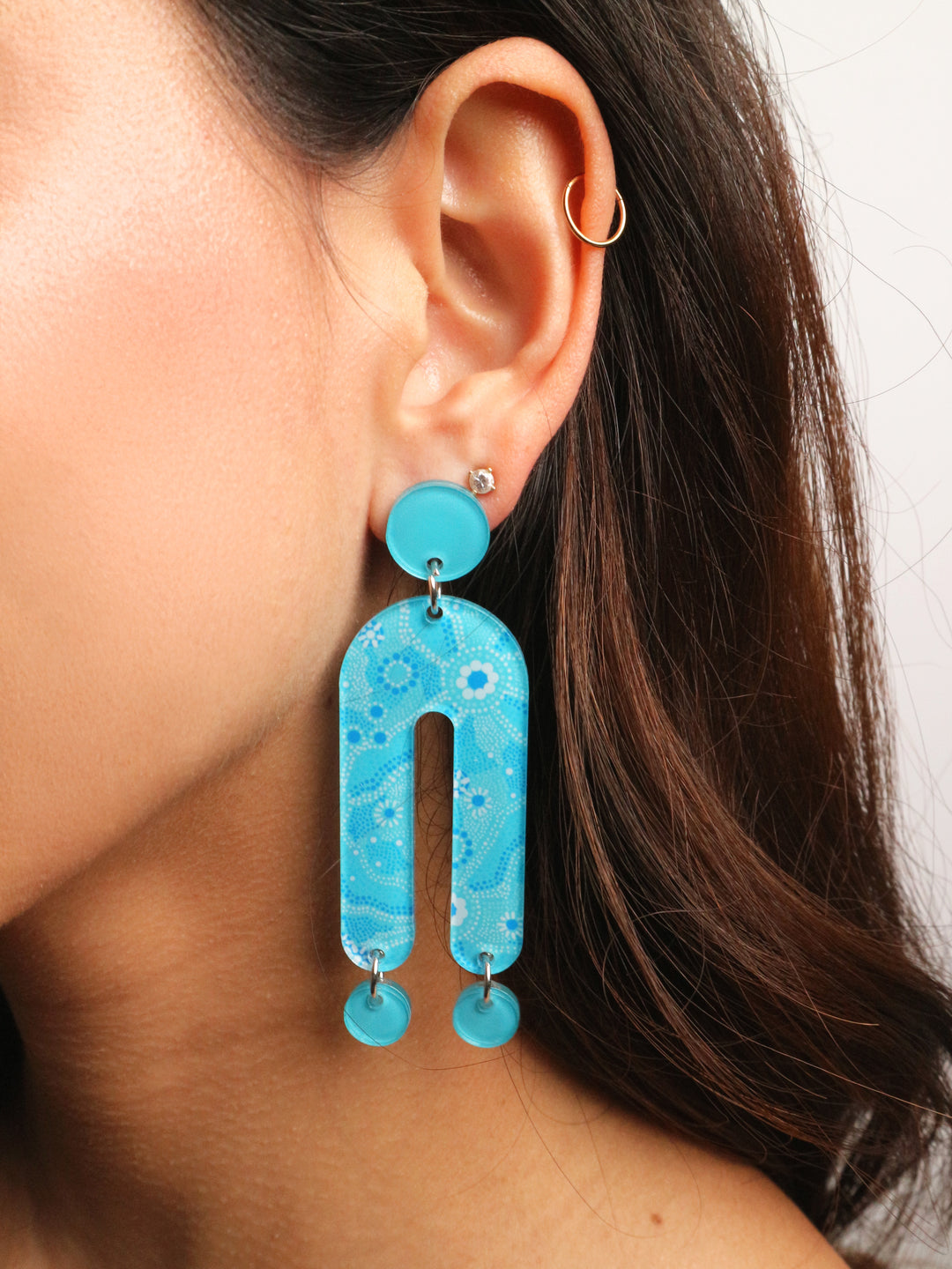 Nadyung (Healing Water) - Statement Drop Earrings