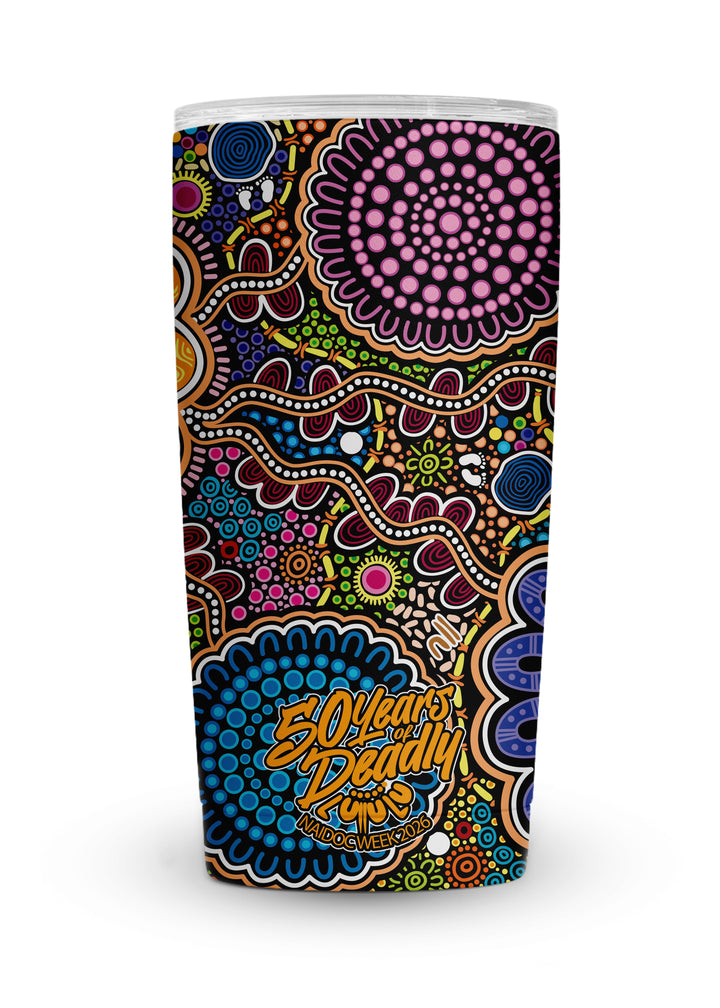Still We Rise, Still We Shine – NAIDOC 2026 Vacuum Insulated Magnetic Lid Tumbler (20oz)