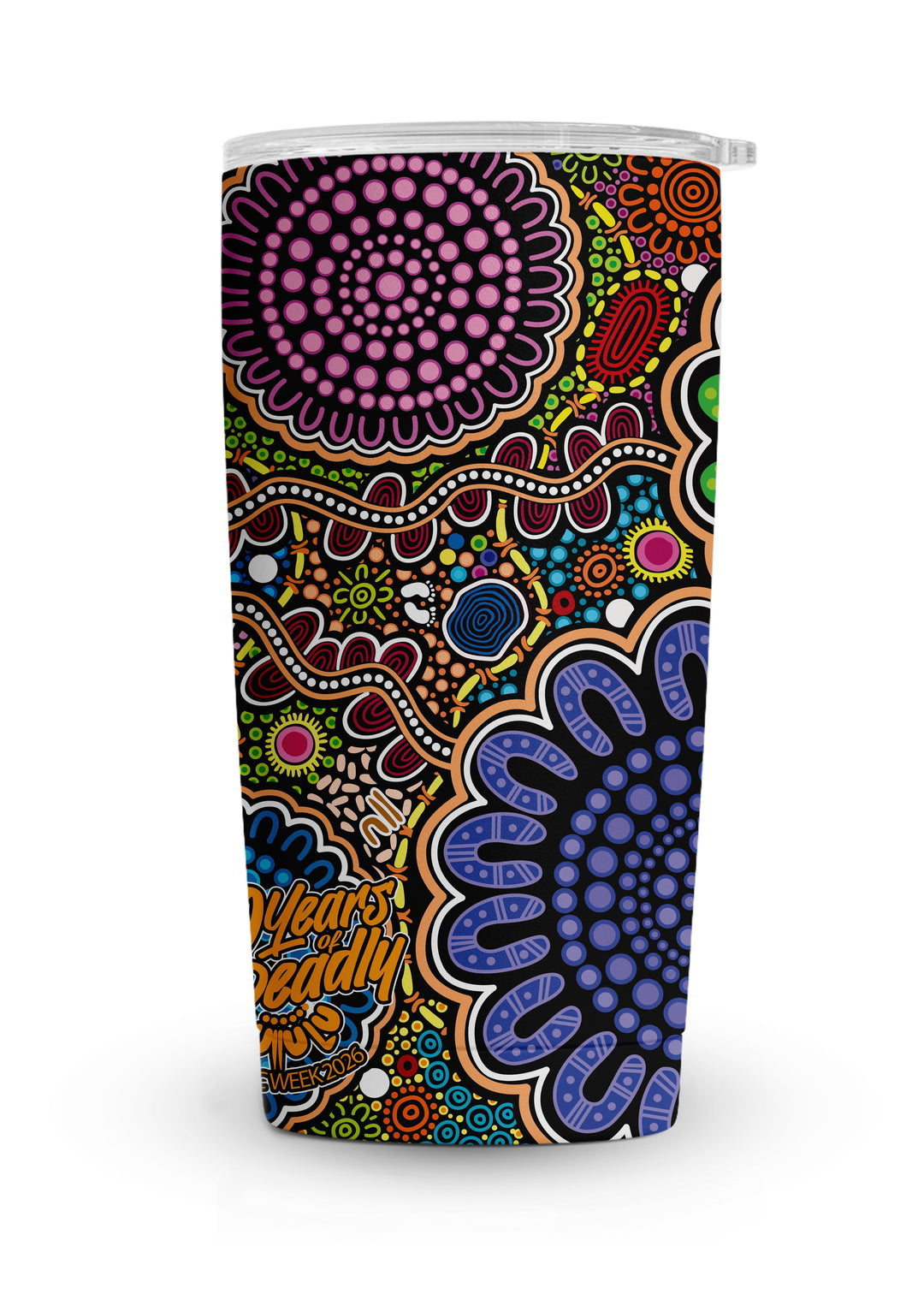 Still We Rise, Still We Shine – NAIDOC 2026 Vacuum Insulated Magnetic Lid Tumbler (20oz)