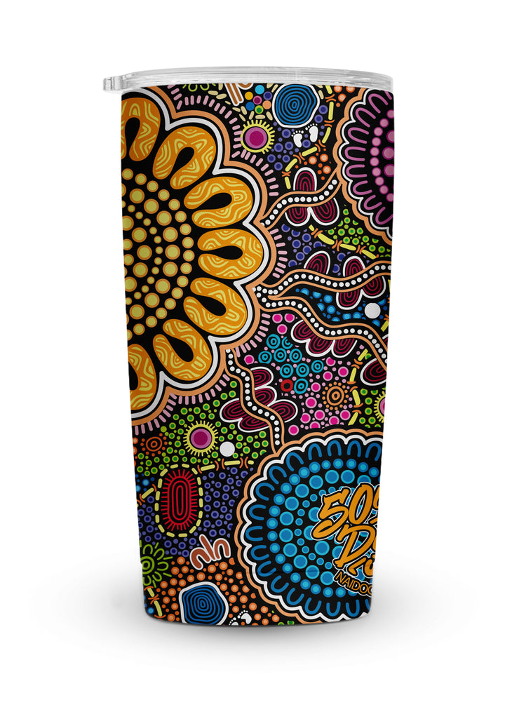 Still We Rise, Still We Shine – NAIDOC 2026 Vacuum Insulated Magnetic Lid Tumbler (20oz)