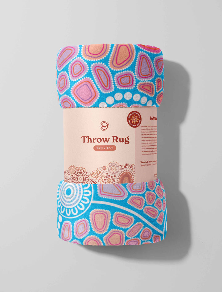 Warranggal Warruwi (Strong Pathway)  - NAIDOC 2025 Throw Rug / Throw Blanket