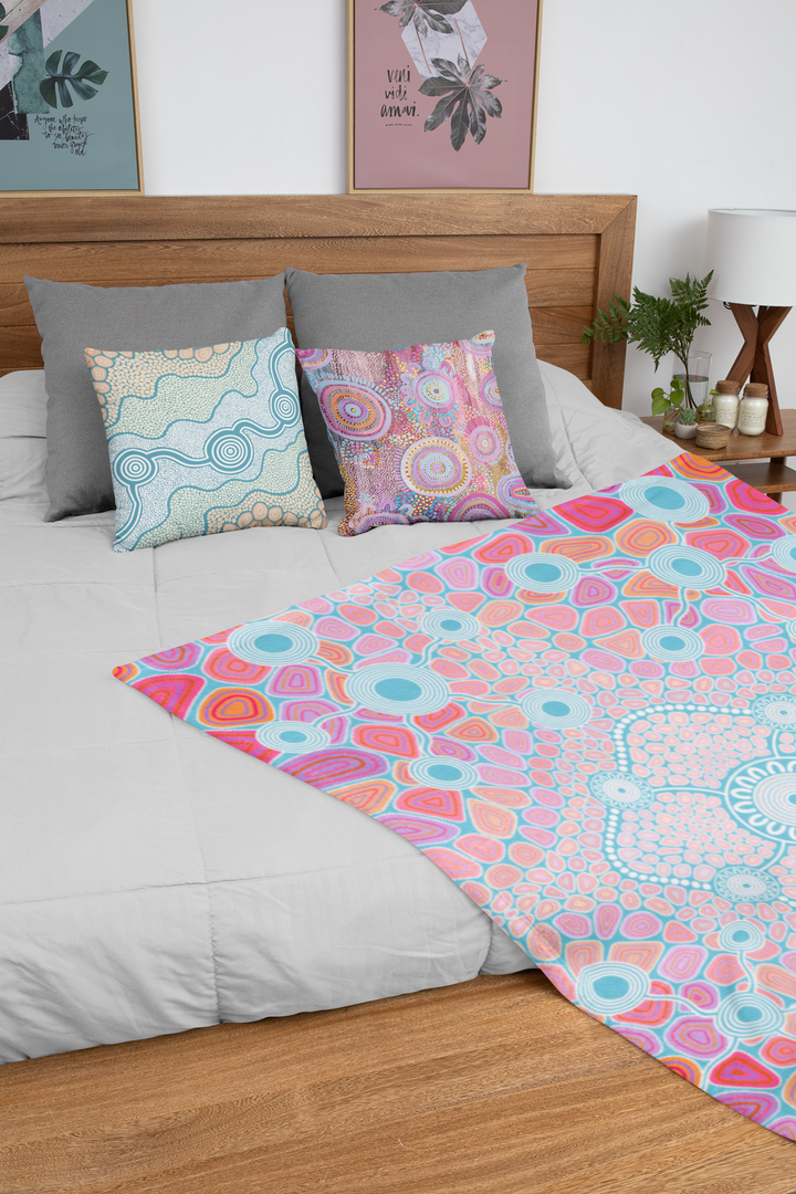 Warranggal Warruwi (Strong Pathway)  - NAIDOC 2025 Throw Rug / Throw Blanket