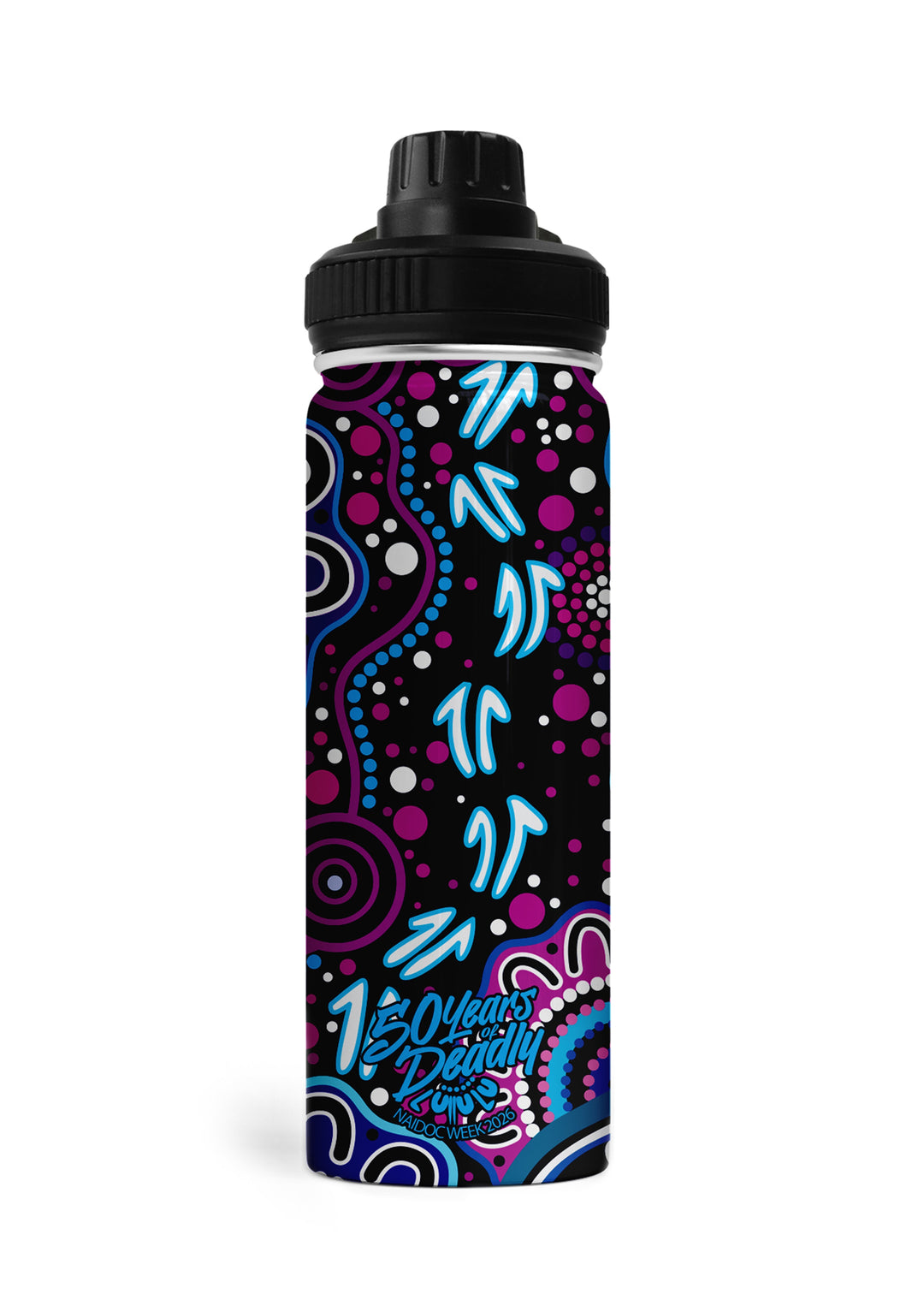 Stronger Together - NAIDOC 2026 Bottle with Magnetic Booster Ring (18oz)