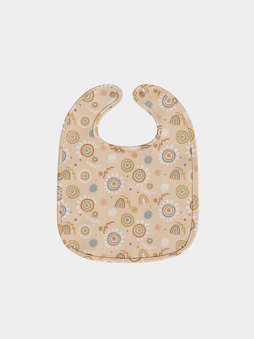 Sand Paintings (Orange) - Baby Bib