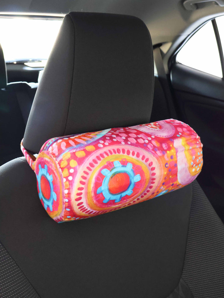 Sunset Desert - Car Neck Pillow
