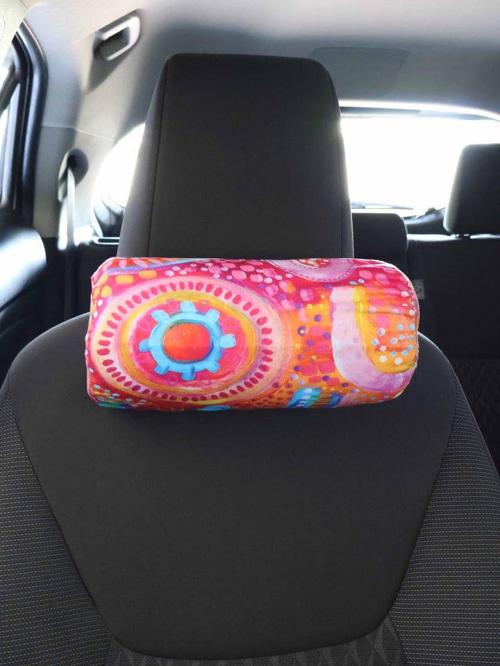 Sunset Desert - Car Neck Pillow