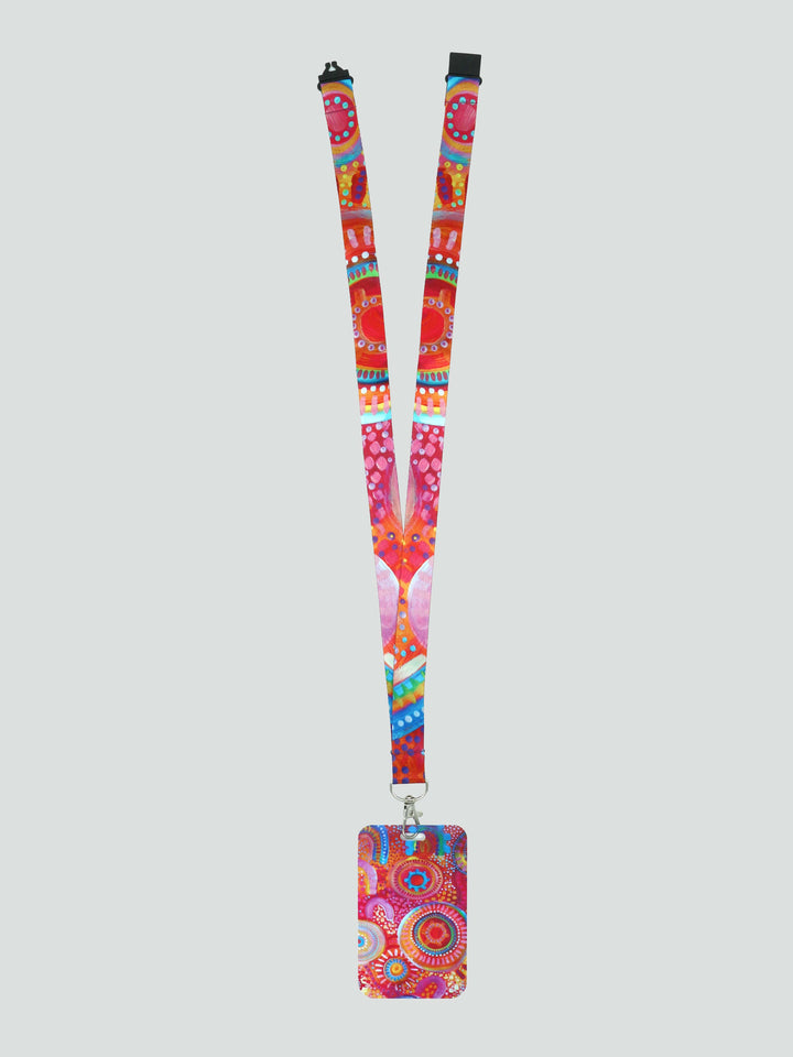 Sunset Desert - Lanyard + Card Holder Set