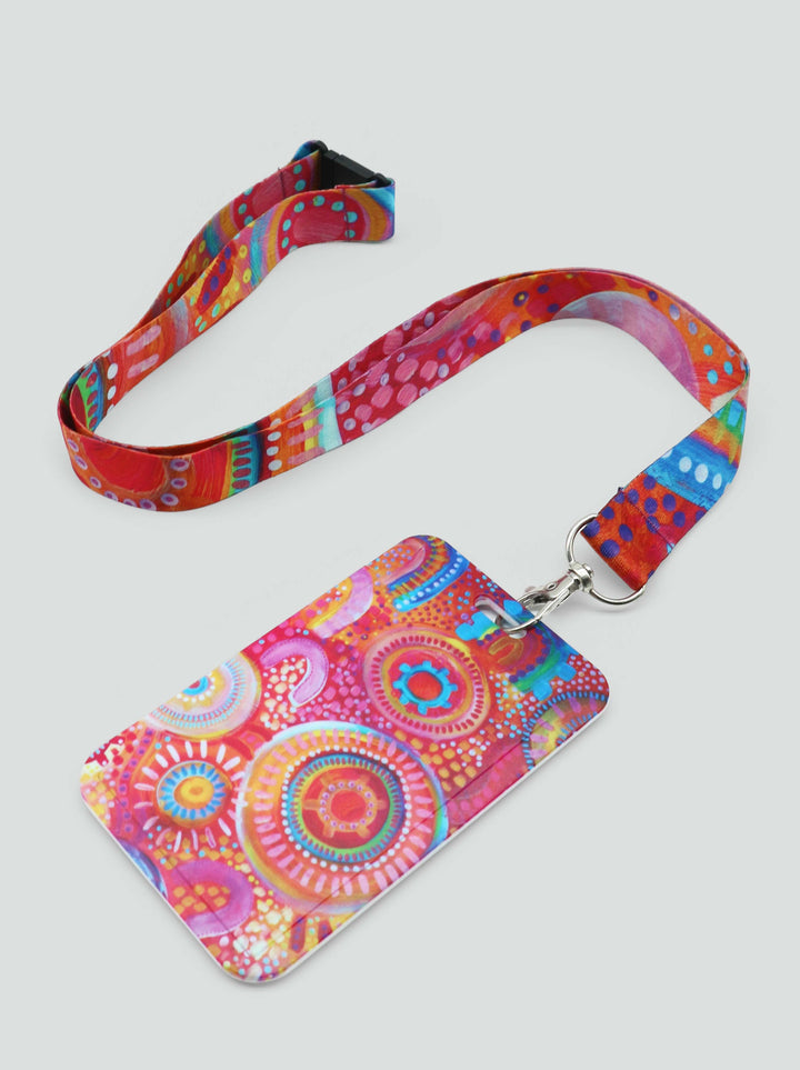 Sunset Desert - Lanyard + Card Holder Set