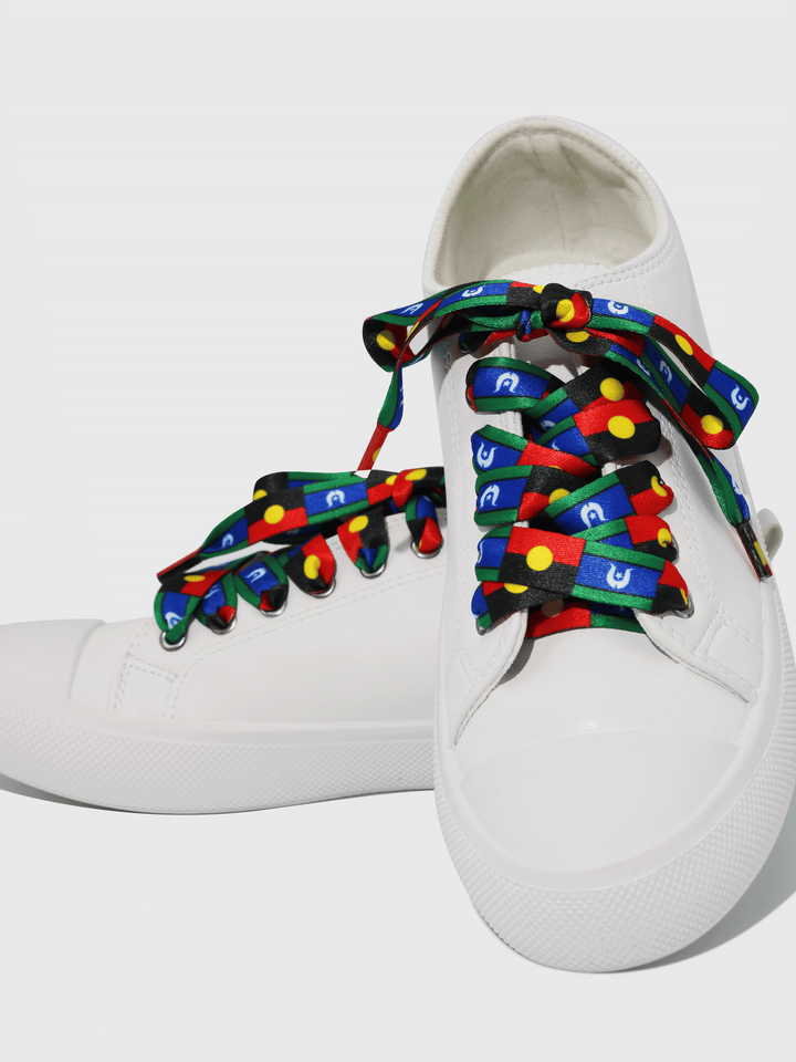 TSI Flag & Aboriginal Flag - Thick Shoelaces