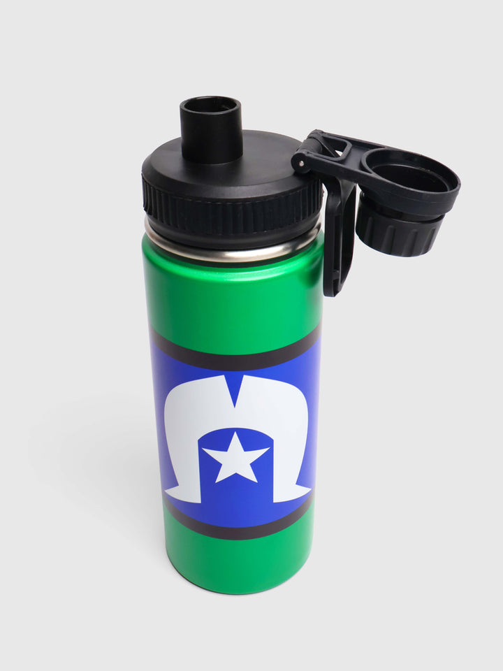 Torres Strait Islander Flag - Vacuum Insulated Water Bottle