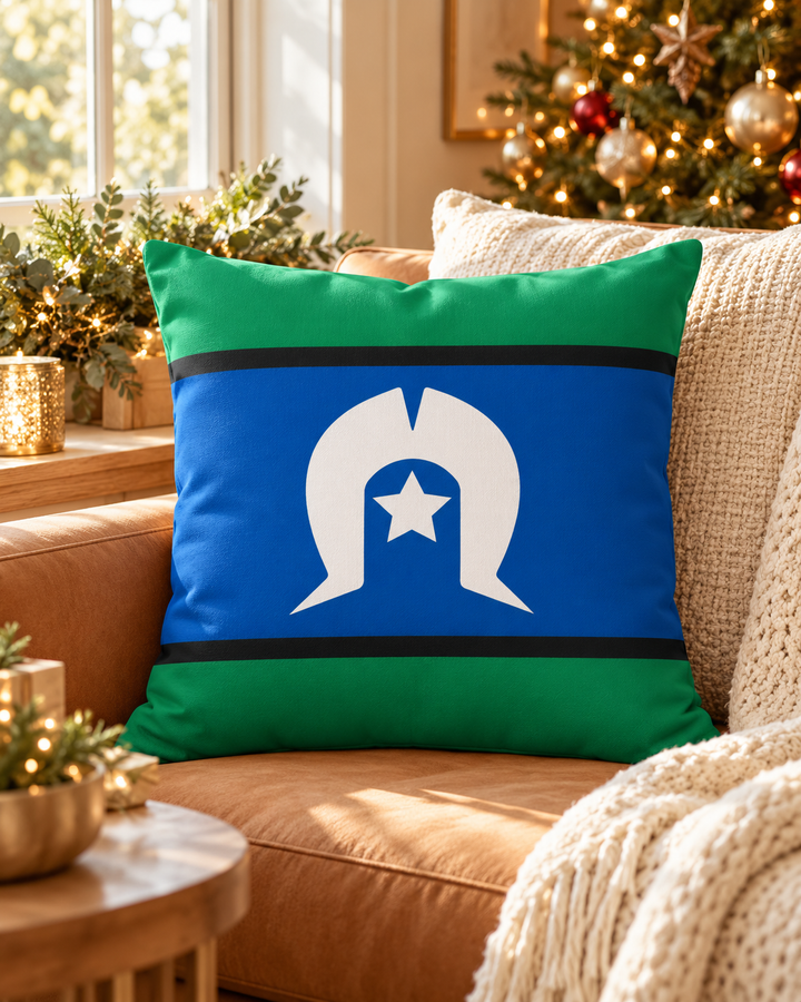 Torres Strait Islander Flag - Cushion Cover