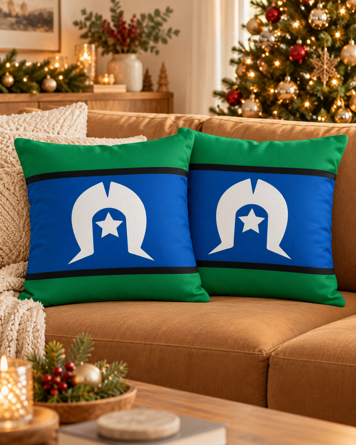 Torres Strait Islander Flag - Cushion Cover