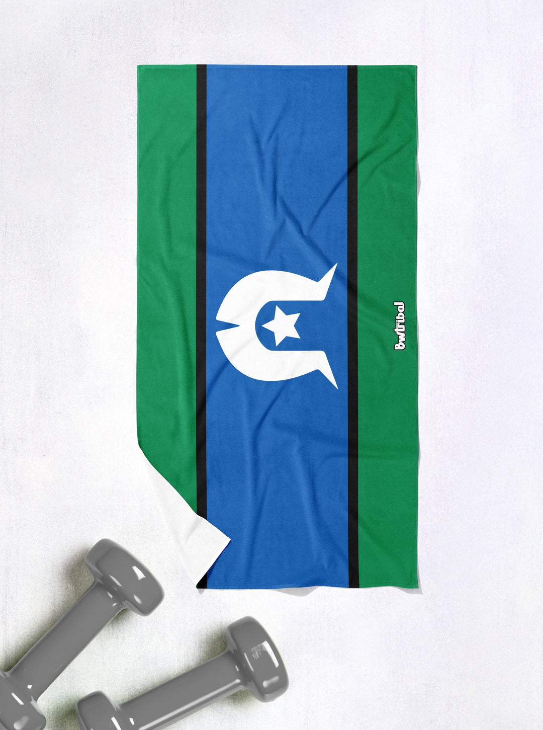 Torres Strait Islander Flag - Gym Towel