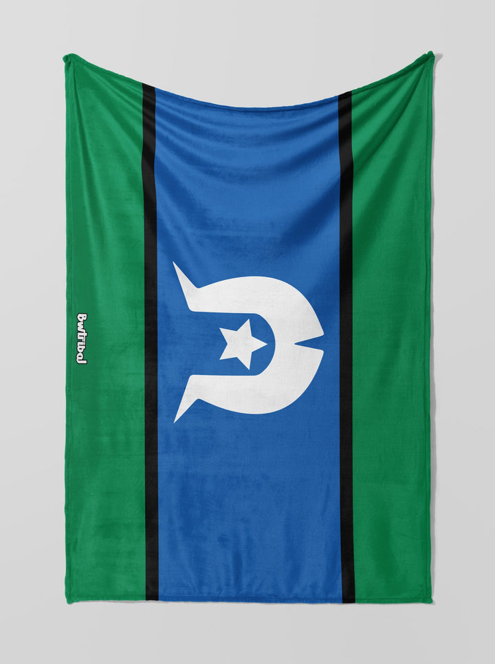 Torres Strait Islander Flag - Throw Rug / Throw Blanket