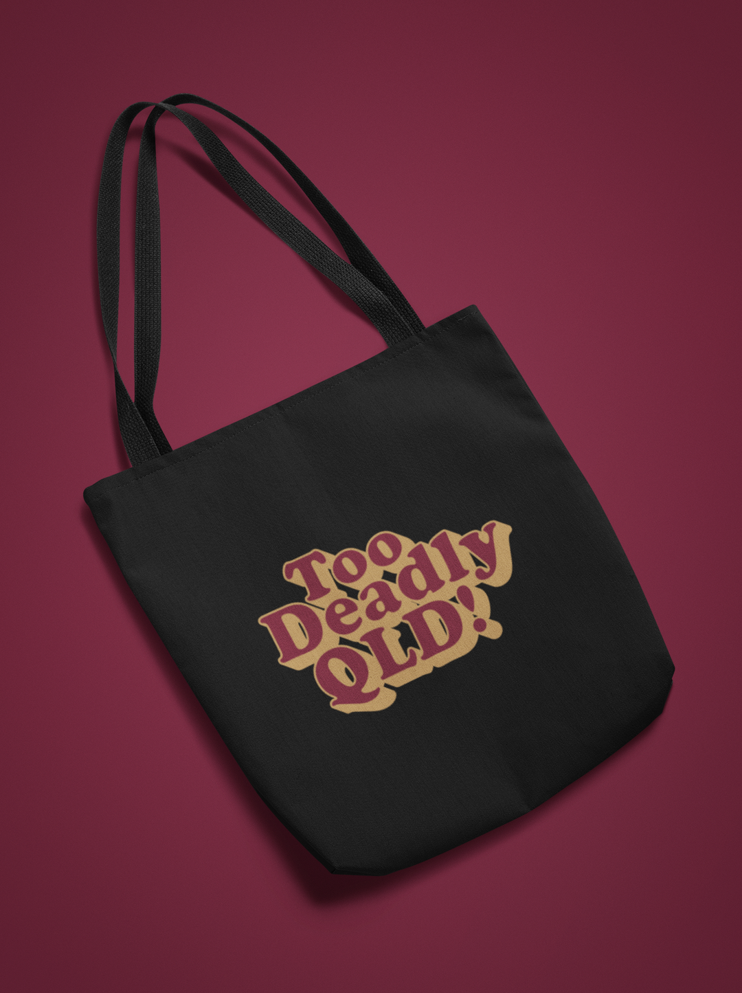 Too Deadly (Maroon & Gold) - Cotton Tote Bag