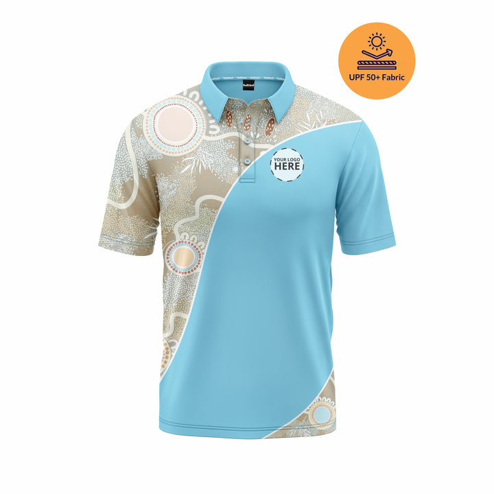 Ever Flowing - UPF50 - NAIDOC 26 Men's Custom Polo