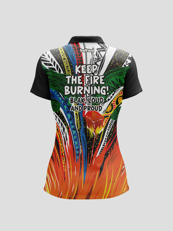 Urapan Muy (One Fire) - NAIDOC 2024 Women's Polo (Limited Edition)